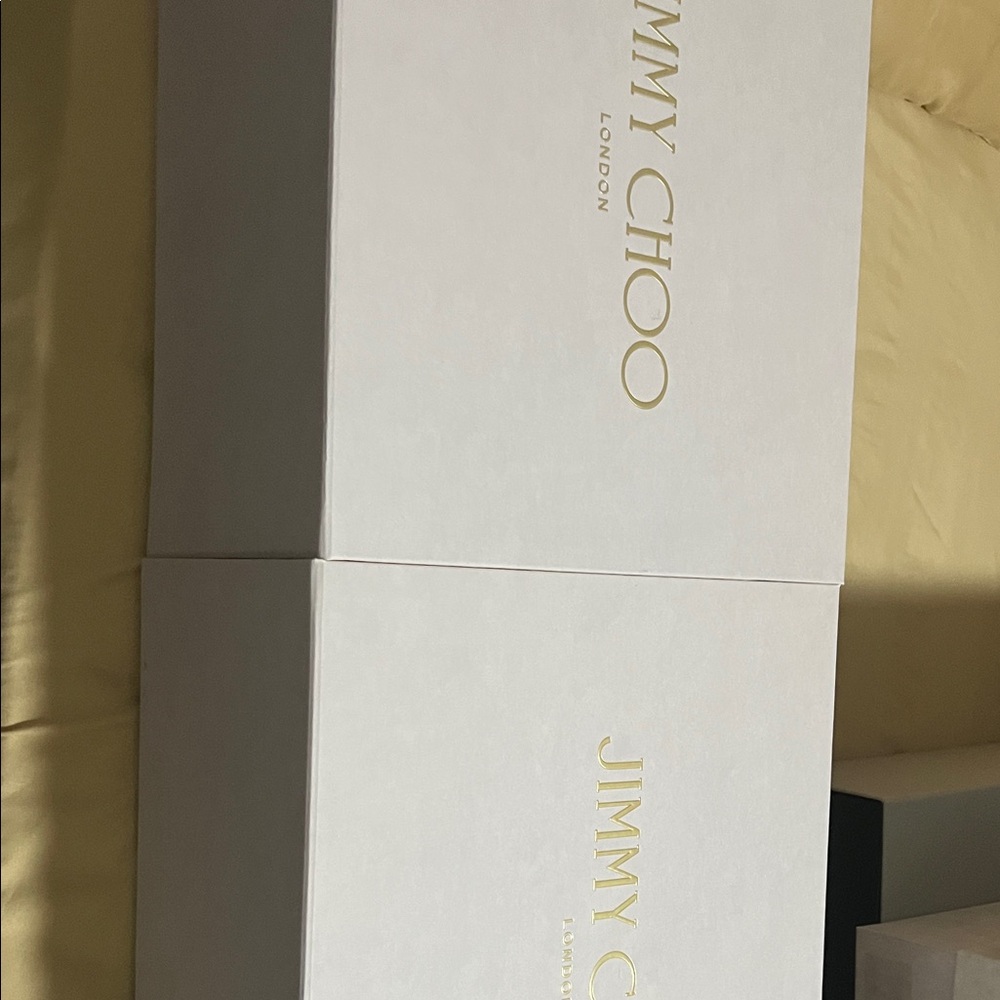 Jimmy Choo White Box with Gold Logo